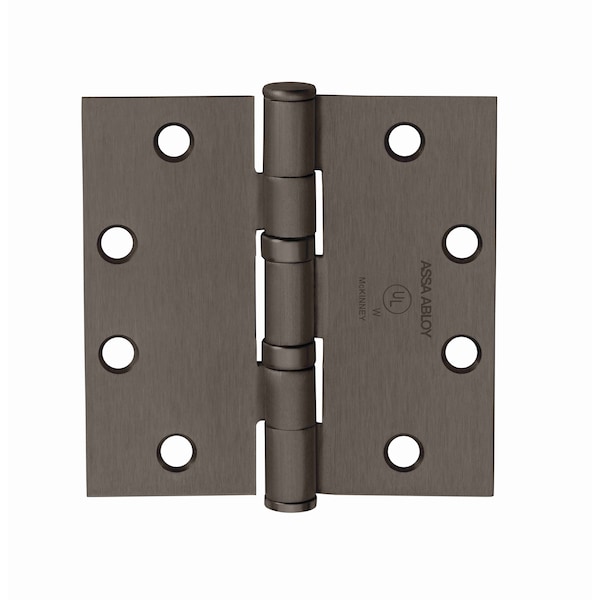 Mckinney Hinges McKinney 4inx4in Square Corner Standard Weight 5 Knuckle Ball Bearing Hinge # 55577 Oil Rubbed TA2714410B - main